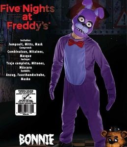Five Nights at Freddy's Bonnie Costume + Lrg Mask